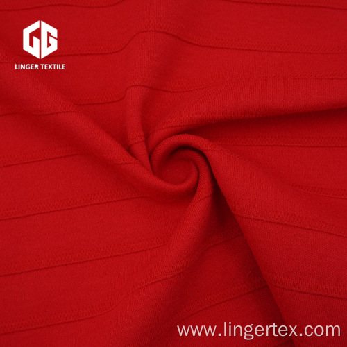 Cotton Polyester Jacquard Interlock Fabric CVC 60/40